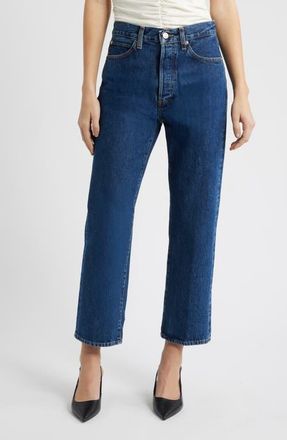 Frame Denim The Vertical High Waist Ankle Relaxed Straight Leg Jeans in Lavish at Nordstrom, Size 24