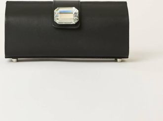 BTB Los Angeles Womens Mellow Crystal Clutch In Black