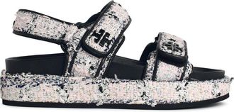 Tory Burch Tory Burch Kira Sportsandalen aus Lear und Stoff