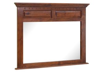 Massivmoebel24 Specchio In Legno Di Acacia 110x6x87 Nougat Laccato Oxford 328