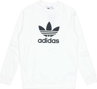 adidas originals Trefoil Warm-Up Crew Sweatshirt White DV1544