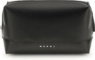 Marni Zwarte Kalfsleer Bos Taurus Schoudertas