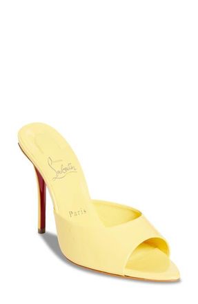 Christian Louboutin Miss Z Pointed Toe Sandal in Y523 Vanilla/Lin Vanilla at Nordstrom, Size 10.5Us
