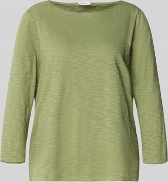 s.Oliver Red Label Regular Fit 3/4-Shirt aus reiner Baumwolle in Khaki, Gr&ouml;&szlig;e 34