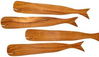 Be Home Teak Whale Spreaders - Set of 4 at Nordstrom