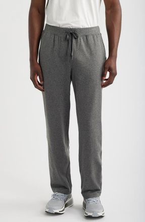 Zella Live In Slim Fit Knit Drawstring Pants in Grey Mountain Heather at Nordstrom, Size Xx-Large