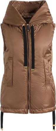 Max Mara Jassen, Dames, Bruin, M, Polyester, Greengo Padded Vest