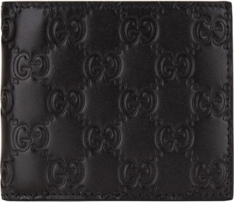 Gucci ssima Bi-fold Portemonnee - Heren - Portefeuilles - Zwart - ONE Size - Leer - Accessoires