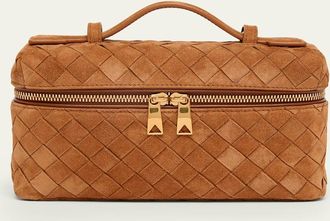 Bottega Veneta Bang Bang Vanity Intrecciato Suede Crossbody Bag