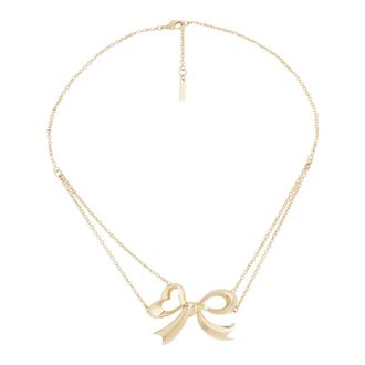 Nina Ricci Accessoires, Dames, Geel, ONE Size, Double Chain Bow Necklace