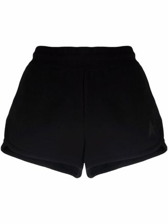 Golden Goose Black Black elasticated short-shorts Shorts