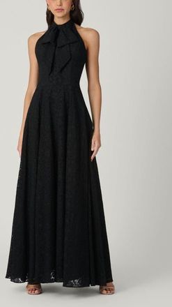 Shoshanna Midnight Jill Santo Organza Dress in Jet at Nordstrom, Size 10