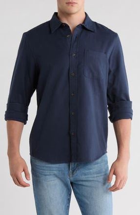 14th & Union Long Sleeve Flannel Shirt in Navy India Ink at Nordstrom Rack, Size Xx-Large