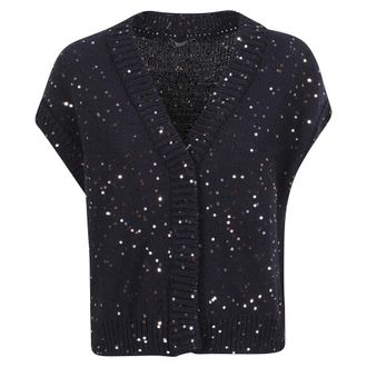 PESERICO Cardigan - Dames - Truien - Blauw - Maat: L