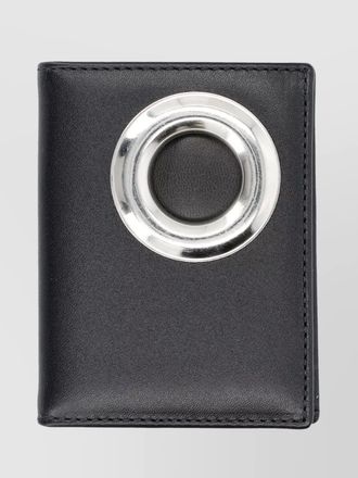 Comme Des Gar&ccedil;ons leather eyelet bi-fold cardholder
