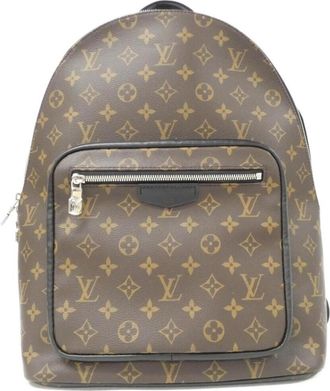 Louis Vuitton Marron Coated Canvas Backpack (Pre-Owned)