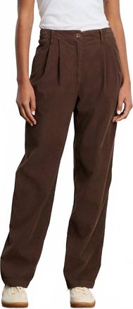 Velvet Gail Relaxed Trousers In Bark