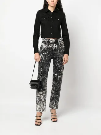 Dsquared2 Womens Cropped Denim Shirt Aw23 W