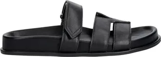 Valentino Schoenen, Dames, Zwart, 41 EU, Leer, Resort Slide