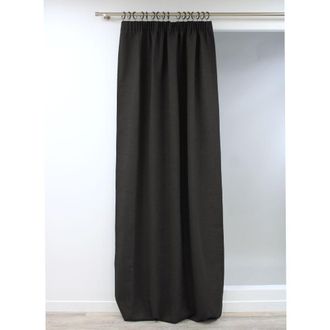 MOONDREAM Cortina opaca total 100% trabilla fruncida gris MC713 130x260