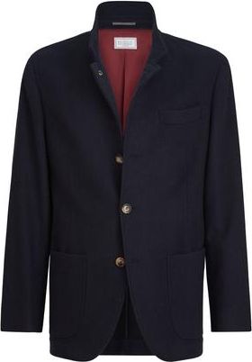 Brunello Cucinelli Blazer-style outerwear in Navy Blue at Nordstrom, Size Xxx-Large Eu