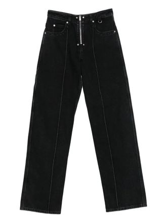 Isabel Marant Stely zip-fly panelled jeans - women - Cotton - 40 - Black