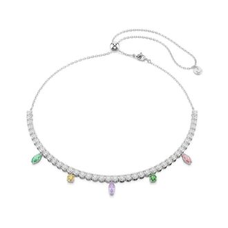 Swarovski Tennis Ketting - Dames - Kettingen - Grijs - ONE Size - Accessoires