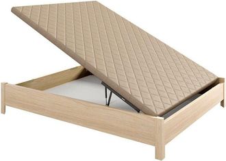 Colchones Aznar Canap&eacute; Abatible Arc&oacute;n De Madera Con Patas Y Tirador Embutido Altura 34 Cm 135x190 Cm - Magnolia