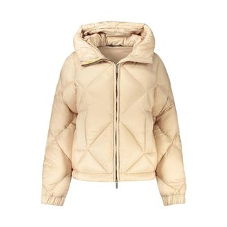 K-Way K-Way, Winter Jackets, female, Beige, Size: S Beige Diamond Quilted Puffer Jacket