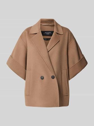 Max Mara Regular Fit Jacke aus reiner Schurwolle in Hellbraun, Gr&ouml;&szlig;e 42