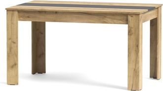 Home Heavenly Mesa comedor fija para 6 comensales de 140 cm en color oak antracita