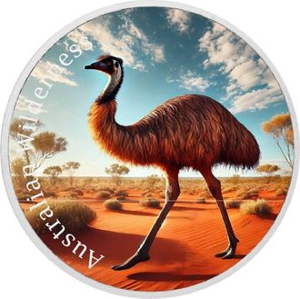 OEM Naturaleza Australiana - Em&uacute; 1 Oz Plata