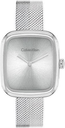 Calvin Klein Reloj pulsera de malla cuadrada esculpida
