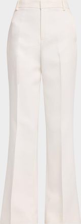 Vince Mid-Rise Flare Trousers