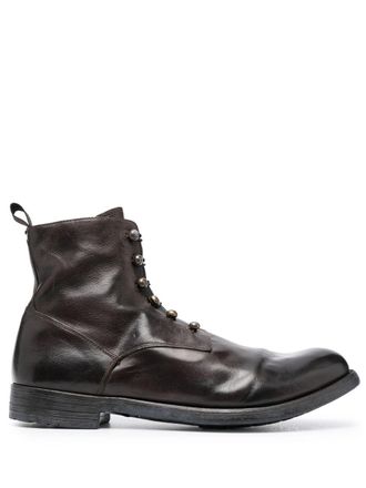 Officine Creative Hive 051 leather ankle boots - Brown
