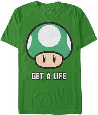 Nintendo Mens Nintendo Mario Get a Life Graphic Tee in Kelly at Nordstrom, Size Xxx-Large