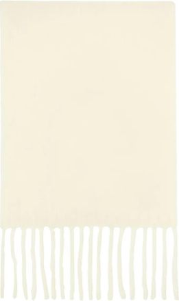 Séfr big fringed scarf - White