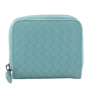Bottega Veneta Pre-owned Wallets, female, Blue, Size: ONE SIZE Pre-owned Intrecciato Leather Bifold Wallet