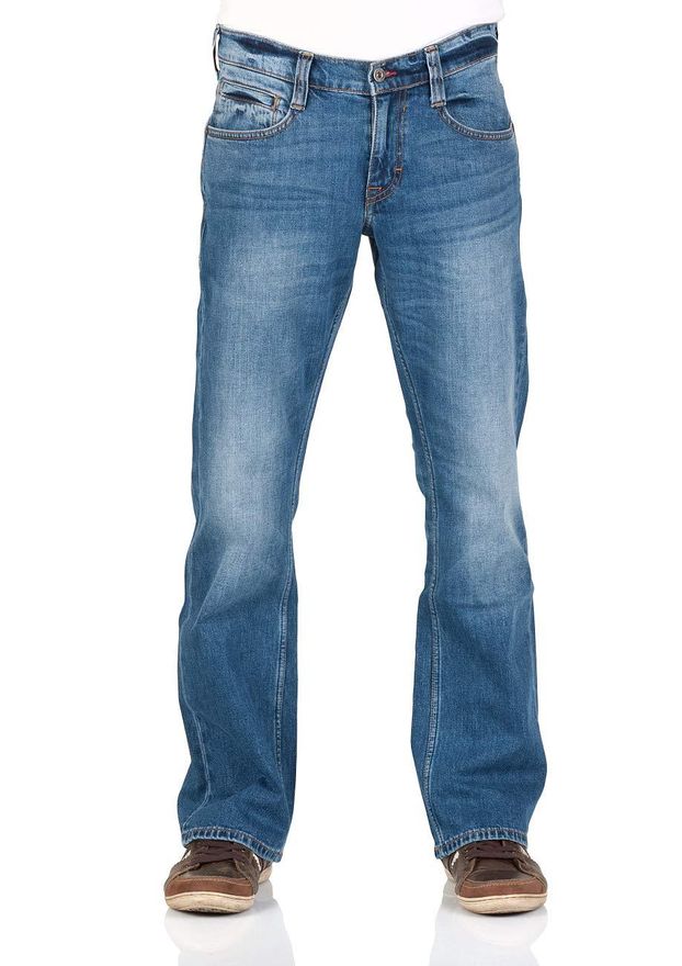 MUSTANG Herren Jeans Hose Oregon Bootcut Männer Jeanshose Denim Stretch Baumwolle Blau Schwarz W30 W31 W32 W33 W34 W36 W38 W40