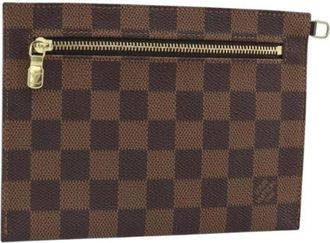 Louis Vuitton Pre-owned Clutches, female, Brown, Size: ONE SIZE Pre-owned Canvas Clutch