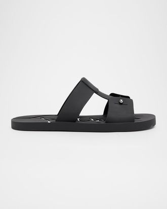 Christian Louboutin Men & apos;s Zakouski Flat Rubber Sandals