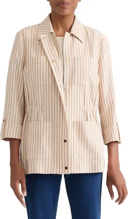 Jones New York Anorak Jacket in White Sand/maple Spice at Nordstrom, Size X-Large