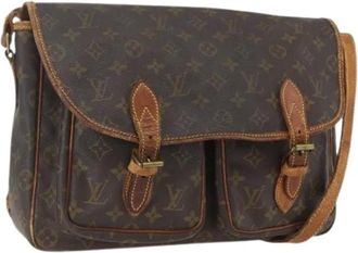 Louis Vuitton Pre-owned Cross Body Bags, female, Brown, Size: ONE SIZE Pre-owned Canvas Cross Body Bag