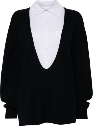 Staud Coast jumper - women - Cotton/Cashmere/Cotton - L - Blue