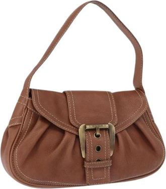 Celine Pre-owned Vintage Schoudertas - Dames - Vintage Schoudertas - Bruin - ONE Size - Leer - Vintage