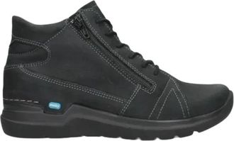 Wolky Why Antique - Dames - Veterlaarzen - Zwart - 40 EU - Wol - Schoenen