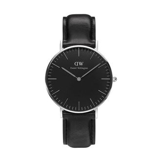 Daniel Wellington Classic Sheffield Watch - Dames - Horloges - Zwart - ONE Size - Leer - Accessoires