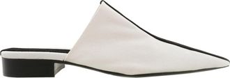 Ferragamo Selestina Stripe-Detail Mules, Size 7 B