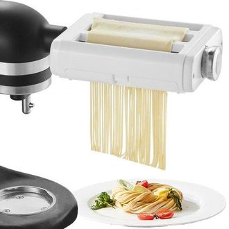 OEM 3 In 1 Manuelle Nudelmaschine Edelstahl, Edelstahl Frische Manuell Pasta Walze Maschine Italienische Flachteigmaschine Pastamaker Inkl. Reinigungsb&uuml;rs