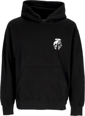 PROPAGANDA Zwarte Point Hoodie Sweatshirt met Lange Mouwen - Heren - Hoodies - Zwart - XS - Katoen - Hoodies & sweatvesten